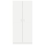 vidaXL Garde-robe Blanc 90x52x200 cm Bois d’ingénierie