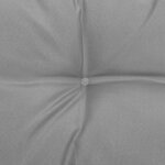 vidaXL Canapé d'angle de jardin avec coussins gris Bois de pin massif