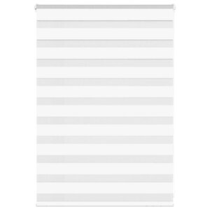 vidaXL Store zèbre blanc 115x100 cm largeur du tissu 110 9cm polyester