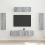 vidaXL Meuble TV 5 Pièces Gris Sonoma