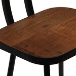 vidaXL Tabourets de bar lot de 2 bois massif de récupération
