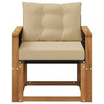 vidaXL Sofa de milieu extérieur Bois d'Acacia Massif Naturel