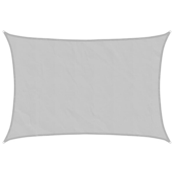 vidaXL Voile d'ombrage gris clair 5x4 m 100  polyester oxford