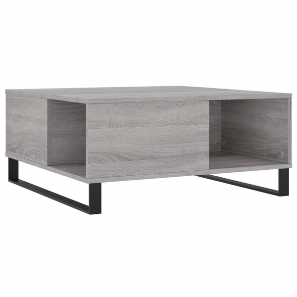 vidaXL Table basse sonoma gris 80x80x36 5 cm bois d'ingénierie
