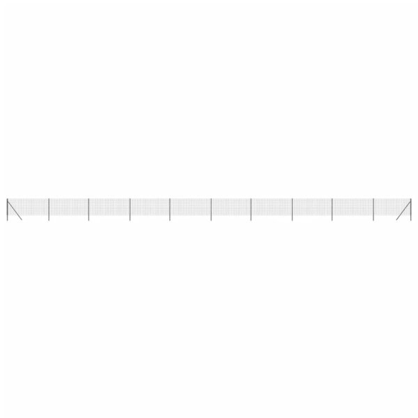 vidaXL Clôture en treillis métallique anthracite 0 8x25 m