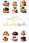 69-3116 Carte Anniversaire pour Gourmand Homme Femme Pâtissier Pâtissière Gâteaux Croissant Aquarelle - Finitions Dorure Or Doré + Gaufrage en Relief +1 Enveloppe Format 12x17cm - Fabriqué en Europe