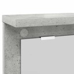 vidaXL Porte-manteau mural avec étagère Gris béton 85 x 10 x 45 cm