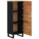 vidaXL Buffet avec 3 portes 40x33x110 cm bois massif d'acacia et fer