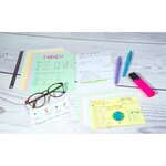 Paquet 100 fiches A7 S/Film Blanc uni EXACOMPTA