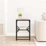 vidaXL Table d'appoint Chêne artisanal 41 x 40 x 60 cm