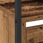 vidaXL Cabinet à chaussures avec étagère Bois ancien 100 x 34 x 112 cm