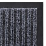 vidaXL Tapis d'entrée gris 90 x 60 cm PVC