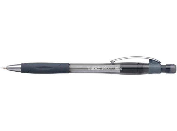Portemine Velocity Pro diamètre 0 5 mm HB grip et gomme gris x 12 BIC