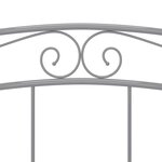 vidaXL Cadre de lit sans matelas gris métal 160x200 cm