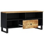 vidaXL Meuble TV 100x33x46 cm bois de manguier et d'ingénierie