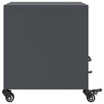 vidaXL Table de chevet anthracite 36x39x43 5 cm acier