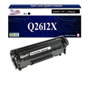 T3AZUR -Toner compatible avec HP Q2612X (12X) pour HP LaserJet 3015  3020  3030  3050  3052  3055  M1005  M1005MFP  M1300MFP  M1319MFP