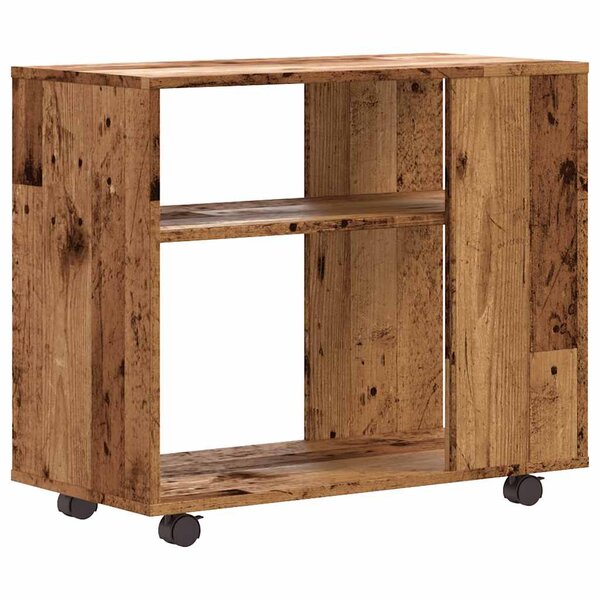 vidaXL Table d'appoint vieux bois 70x35x55 cm bois d'ingénierie