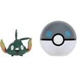 Jazwares PKW3140 - Clip'n'Go Poké Balls Unratütox & Balle lourde