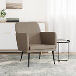 vidaXL Fauteuil Cappuccino 61x78x80 cm Similicuir