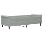vidaXL Lit de repos sans matelas gris clair 80x200 cm velours