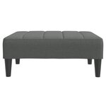 vidaXL Repose-pied gris foncé 77x55x31 cm tissu