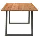 vidaXL Table à manger marron clair 180x100x74 cm bois de chêne massif