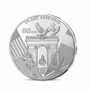 80 ans du V-E DAY - Monnaie de 10€ Argent