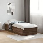 vidaXL Cadre de lit sans matelas chêne marron 90x190 cm