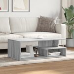 vidaXL Table basse sonoma gris 102x55x35 cm bois d'ingénierie