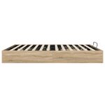 vidaXL Cadre de lit ottoman Chêne Sonoma 193 x 120 x 25 cm