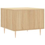 vidaXL Table basse Chêne sonoma 50x50x40 cm Bois d'ingénierie
