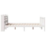vidaXL Cadre de lit sans matelas blanc 140x190 cm bois de pin massif