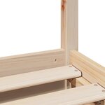 vidaXL Cadre de lit sans matelas 90x190 cm bois de pin massif
