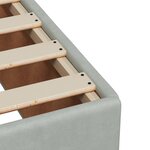 vidaXL Cadre de lit sans matelas gris clair 90x200 cm velours