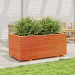 vidaXL Jardinière cire marron 110x60x49 5 cm bois de pin massif