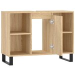 vidaXL Armoire salle de bain chêne sonoma 80x33x60cm bois d'ingénierie