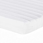 vidaXL Matelas en mousse blanc 200x220 cm 7 zones dureté 20 ILD