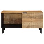 vidaXL Table basse marron 80x50x40 cm bois de manguier massif