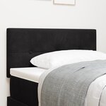 Cabeza LED vidaXL Tufté Bouton Noir 100 cm Velours