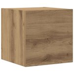 vidaXL Meubles TV muraux 3 Pièces chêne artisanal bois d'ingénierie