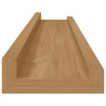 vidaXL Étagère Murale 4 Pièces Marron 60 x 9 x 3 cm Bois d'ingénierie