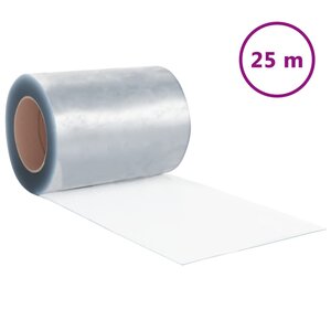 vidaXL Rouleau de rideau en bande PVC 2 6 mm x 300 mm 25 m