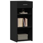 vidaXL Buffet noir 40x42 5x93 cm bois d'ingénierie