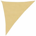 vidaXL Voile d'ombrage sable 3x4x5 m 100   polyester oxford