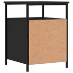 vidaXL Tables de chevet 2 Pièces noir 44x45x60 cm bois d’ingénierie