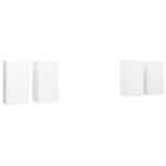 vidaXL Meubles TV 4 Pièces Blanc 30 5x30x60 cm Bois d'ingénierie