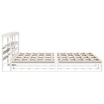 vidaXL Cadre de lit sans matelas blanc 180x200 cm bois massif de pin