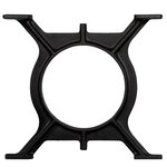 vidaXL Pied de table basse 2 Pièces Cadre en O Fonte