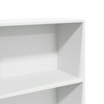 vidaXL Bibliothèque blanc 60x30x152 cm bois d'ingénierie